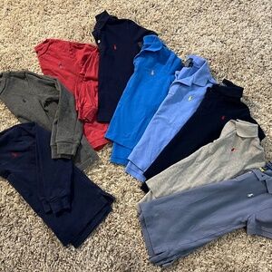 Bundle of boys Ralph Lauren shirts size 6-EUC